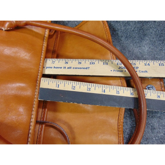 Dooney & Bourke Florentine Satchel Tan Leather Buckle Shoulder Bag FLAWS - Picture 16 of 16
